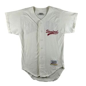 Vtg Stanford Cardinal Jersey Mens Medium NCAA Baseball Wellington Apparel 90s
